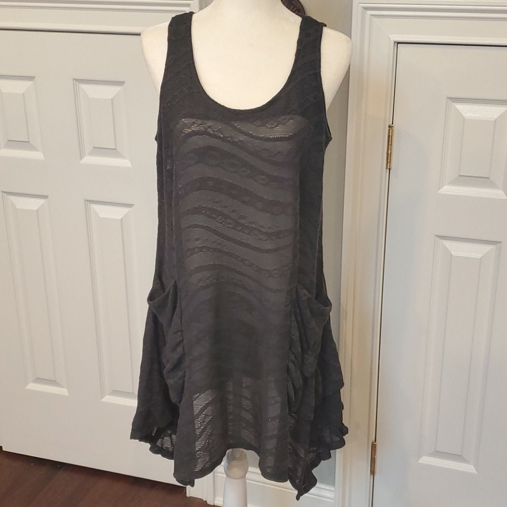 Sheer Dress With Pockets